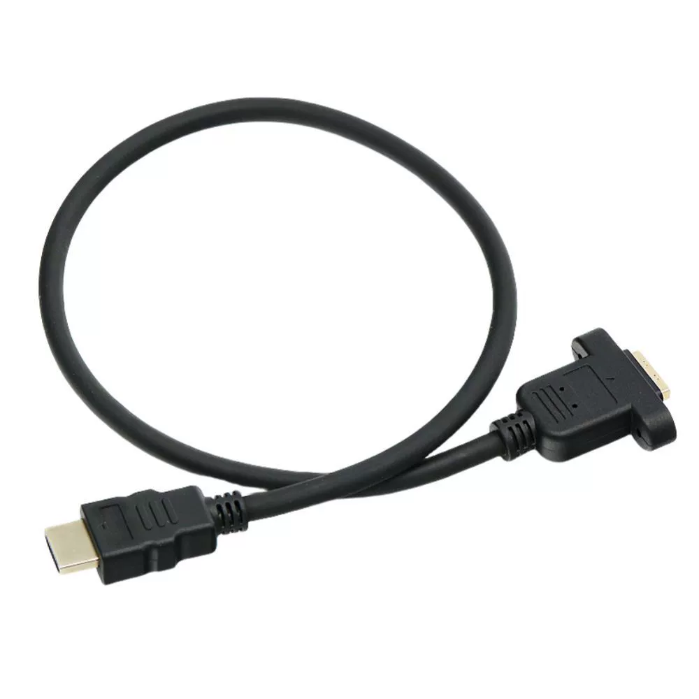 HDMI удлинитель (MKD) HDMI 2.0/1.4, 4K@60Гц, женский разъем с ушками, крепление винтовое