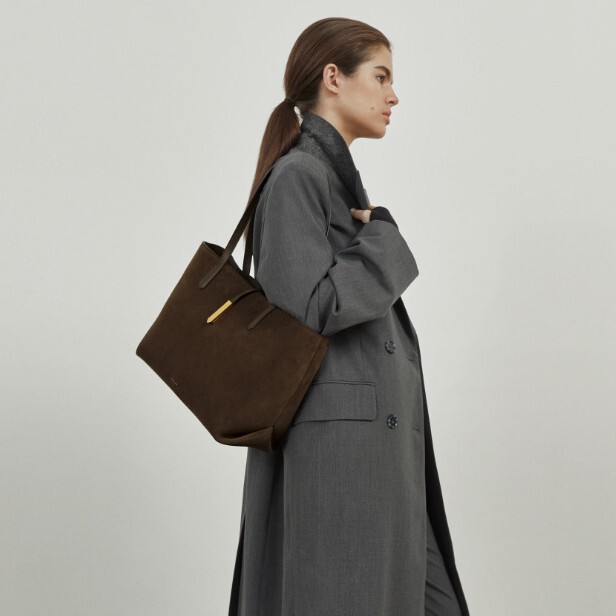 Demellier's New Shoulder Tote Bag, Light Luxury Niche Genuine Leather Underarm Bag, Large Capacity Commuter Handbag for Women