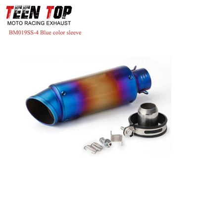 with Slanted Mouth, Large Displacement – Exhaust manifold - 51mm-double-blue