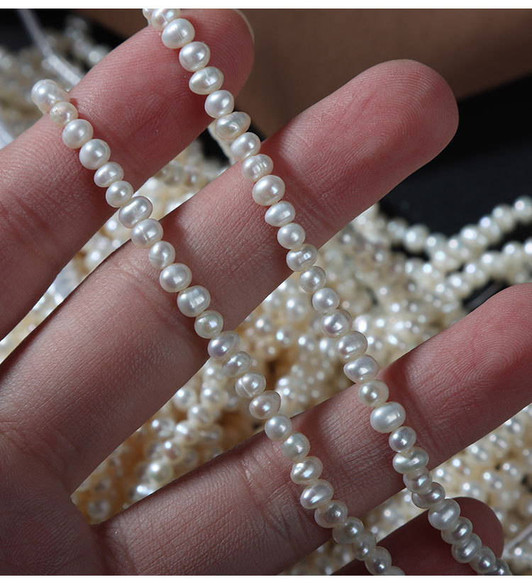 Mode Einfarbig Natürliche Süßwasser Perlen Perlen Halskette 1 Stück display picture 4