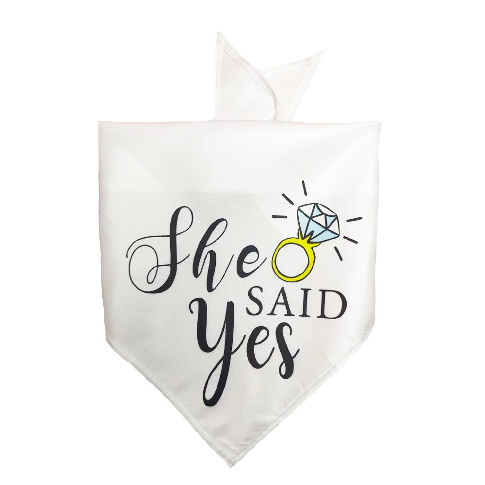 Tanpopo transfronteriza nueva mascota boda triángulo toalla mascota bufanda saliva toalla perro bufanda ropa para mascotas