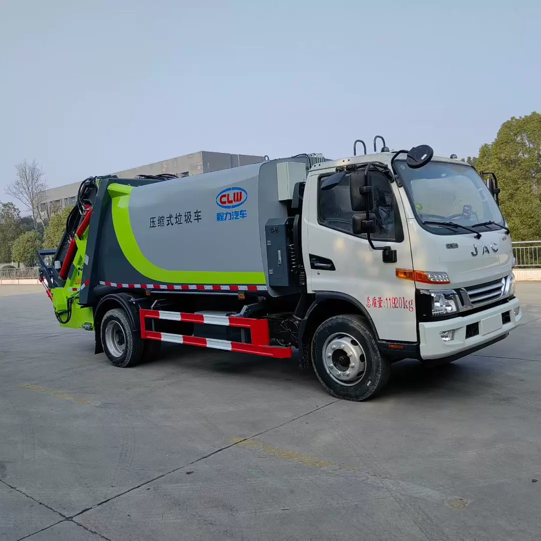 程力牌CL5045ZYS6AHQ型压缩式垃圾车 江淮6方蓝牌压缩垃圾车价格