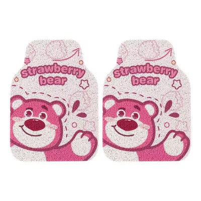 Universal Foot Pad: car foot mat universal non-slip - waving-pink-bear-front-2