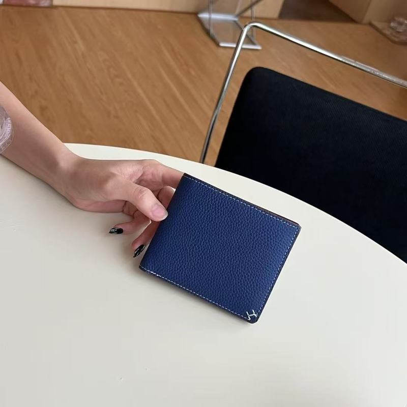 Hステッチ 本革 ショートウォレット 80% off マルチカードスロット ウォレット IDチケット コイン収納ウォレット ユニセックス|undefined