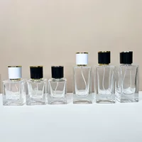 В наличии XB97-30ml 50 мл Прозрачный квадратный флакон духов/суб-флакон/распылитель/Пресс-пустая бутылка