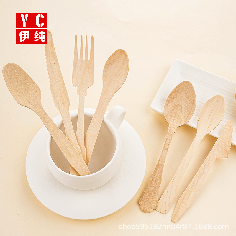 Cuchillo de madera desechable cuchillo de madera cuchilla