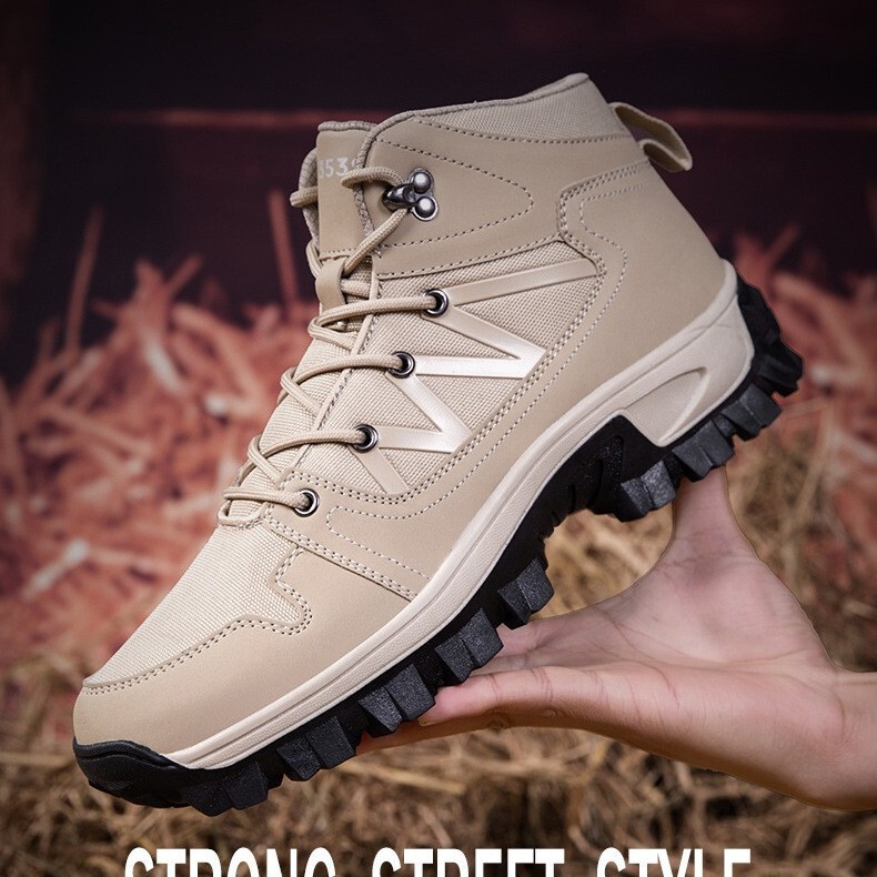 Authentic Jihua 3539 Summer High-Top Outdoor Shoes Men's Hiking Shoes Women's Hiking Shoes Waterproof Non-Slip Sports Shoes Breathable