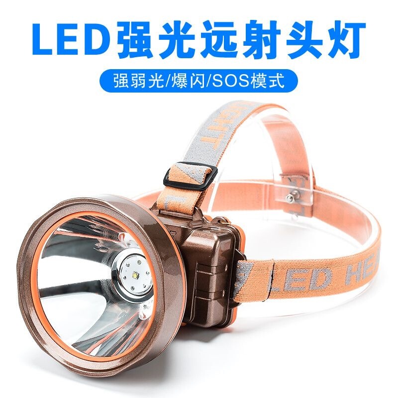 High-power headlamp, rechargeable LED, dual lithium batteries, large capacity, detachable, dual-use for charging and replacement, suitable for long-range fishing High-power headlamp, rechargeable LED, dual lithium batteries, large capacity, detachable, dual-use for charging and replacement, suitable for long-range fishing