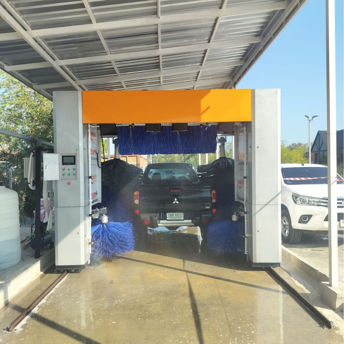 Lavadora automática de coches gran computadora inteligente sala de lavado de coches desatendida pórtico alternativo con secado por aire fabricante