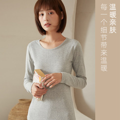 Autumn clothing women's pure cotton spring and autumn solid color underwear women's single-piece inner bottoming shirt cotton sweater thin top