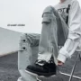 秋季美式宽松星星牛仔裤