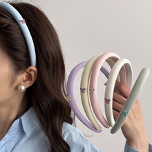 韩系休闲慵懒风蝴蝶头箍女2025年新款高颅顶发箍高级百搭发卡发饰