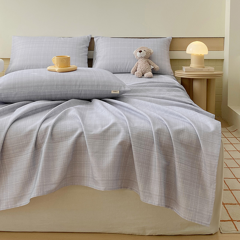 Nueva clase A algodón floral viejo y grueso sábana gruesa de una sola pieza de algodón puro 100 ropa de cama individual de dormitorio de primavera y verano de tres piezas