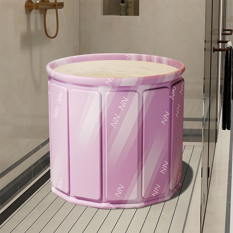 Baño plegable para adultos, baño doméstico plegable para niños, bañera de baño más gruesa para bebés nadar todo el cuerpo