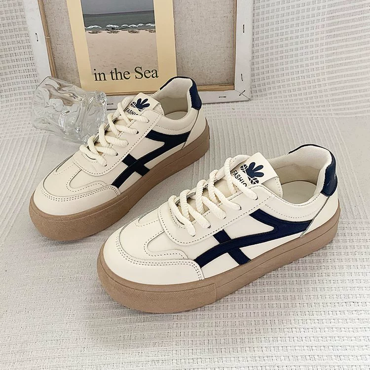 Женская обувь, новинка 2024, популярная повседневная универсальная женская обувь, спортивные белые туфли, женские осенние кроссовки на плоской подошве, обувь для трибутины