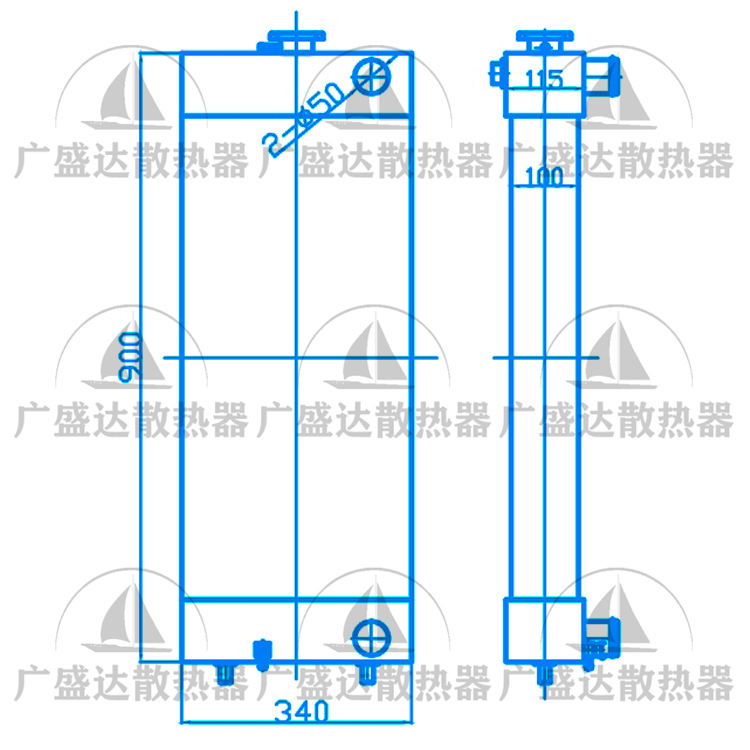 小松KOMATSU WA320装载机水箱散热器 高质量散热器