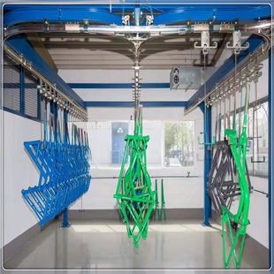 Bicycle Powder Spraying Line, Bicycle Frame Spraying Equipment, Bicycle Automatic Painting Production Line, Hardware Accessories Coating