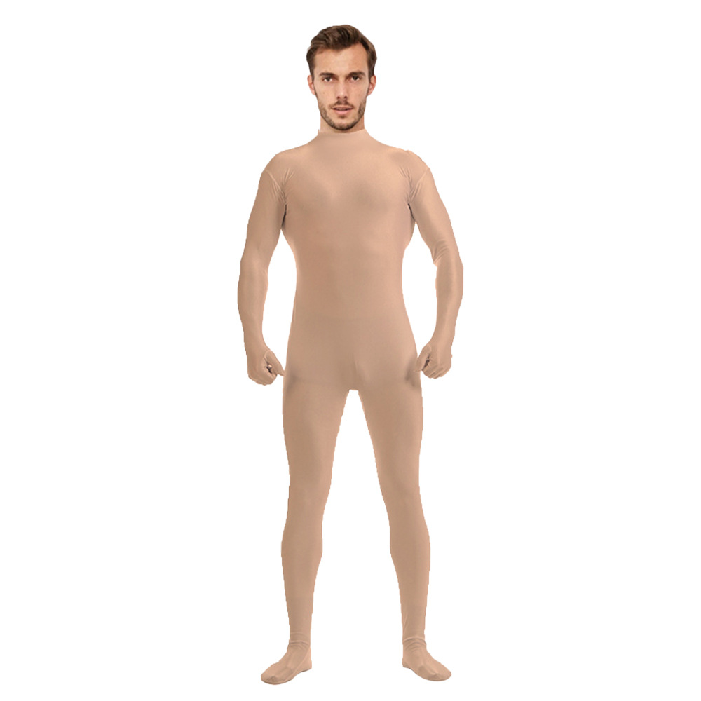 Body de 5 piezas de color sólido, estilo zentai, para danza y espectáculos, éxito de ventas transfronterizo.