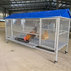 屋外尖った鶏小屋と鳩小屋、暗号化された穴、イタチ防止、ネズミ防止、錆びない、取り外し可能な鶏小屋と飼育ケージ