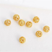 18K����ɫ�͹ņ���8mm�����U�ՈA�������ɢ���ƷDIY���