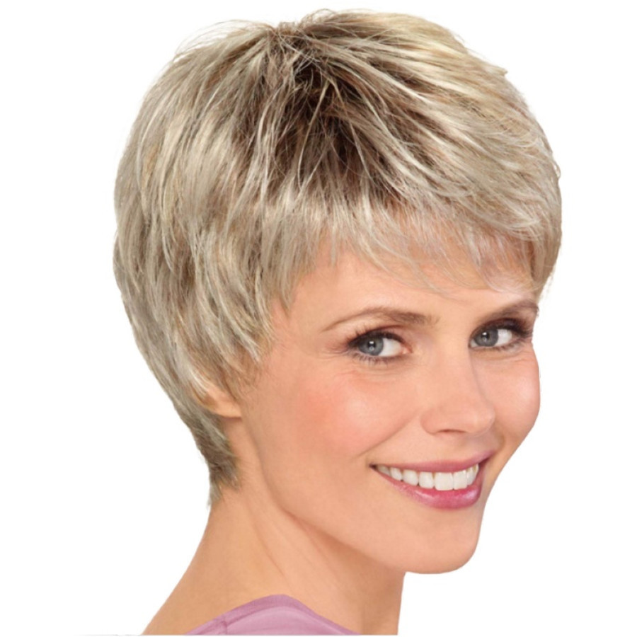 curly wig for elderly
