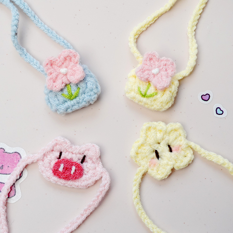 10/20cm Doll Crossbody Bag, Penguin Peanut Bag, Cotton Doll Woven Bib, Penguin Accessories, Doll Clothing Replacement