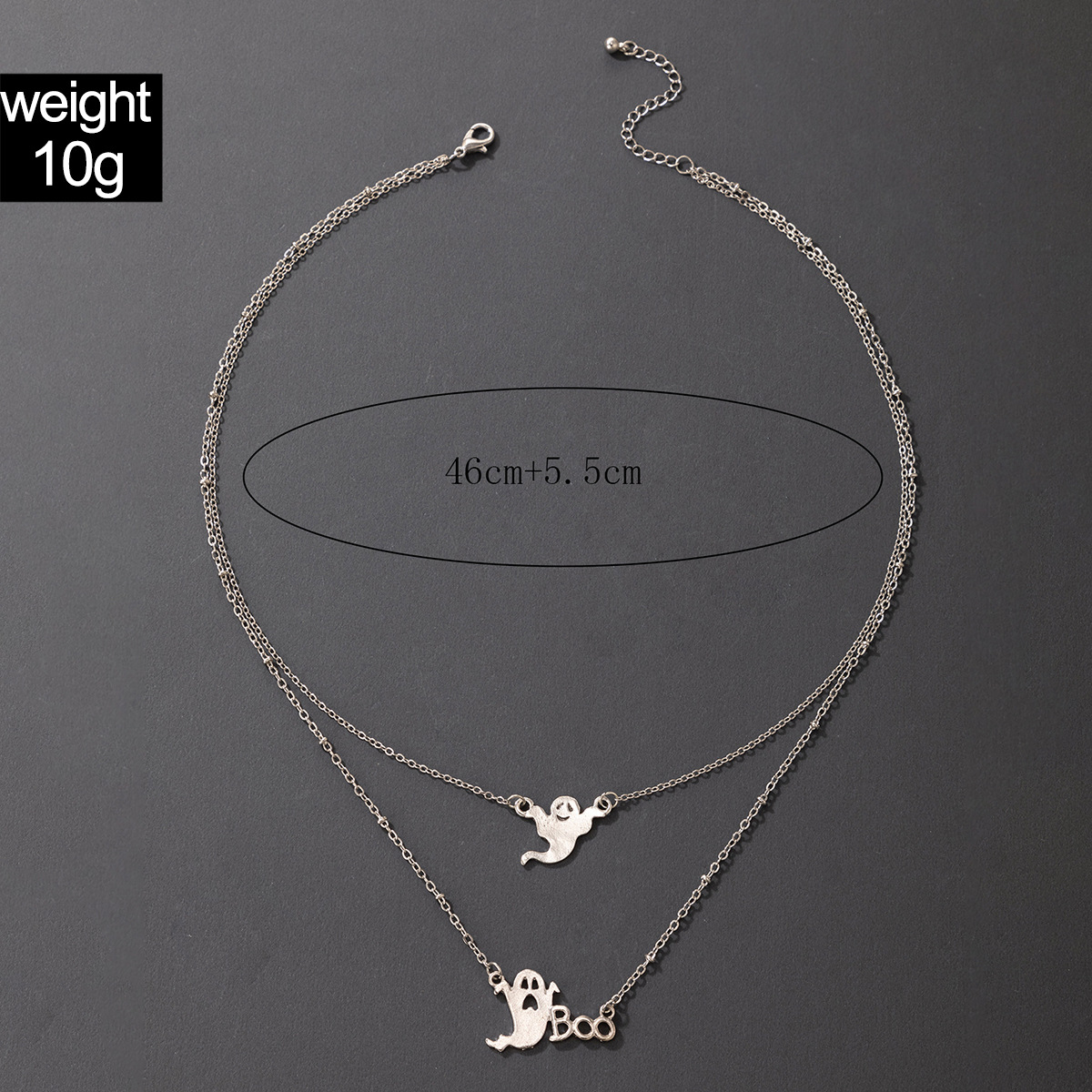 Halloween ghost eyeball mummy pumpkin lantern geometric necklace wholesale nihaojewelry