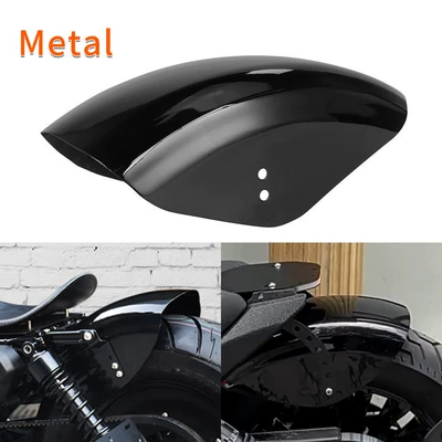 Harley 883 XL1200 X48 modified bobber board rear fender rear mud tile rear tail mud tile metal (Motorcycle Fender)