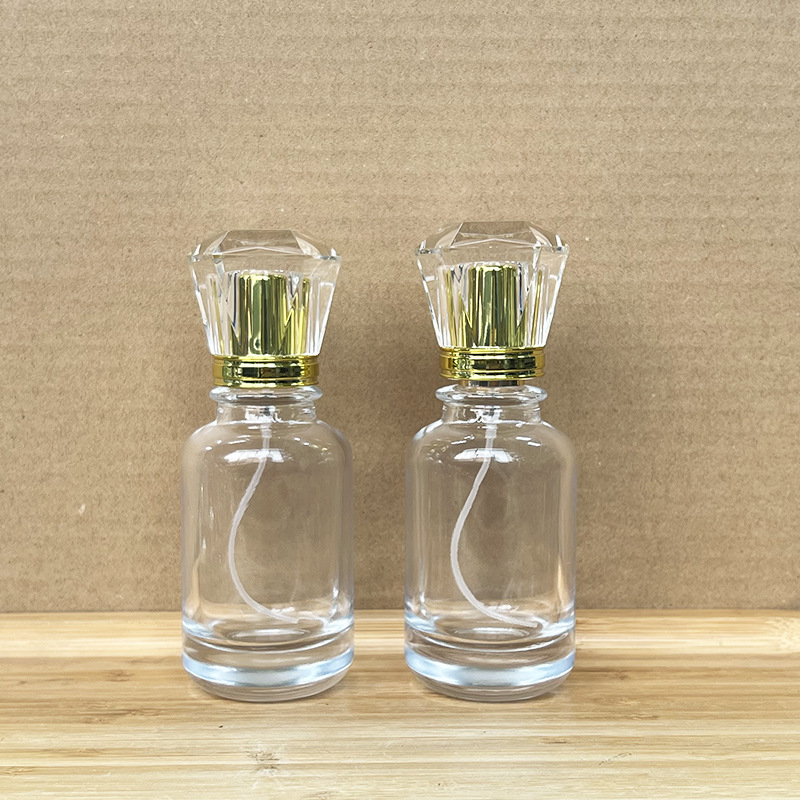 现货YY102-50ml-10卡口香水喷雾分装玻璃空瓶/化妆品便捷透明空瓶