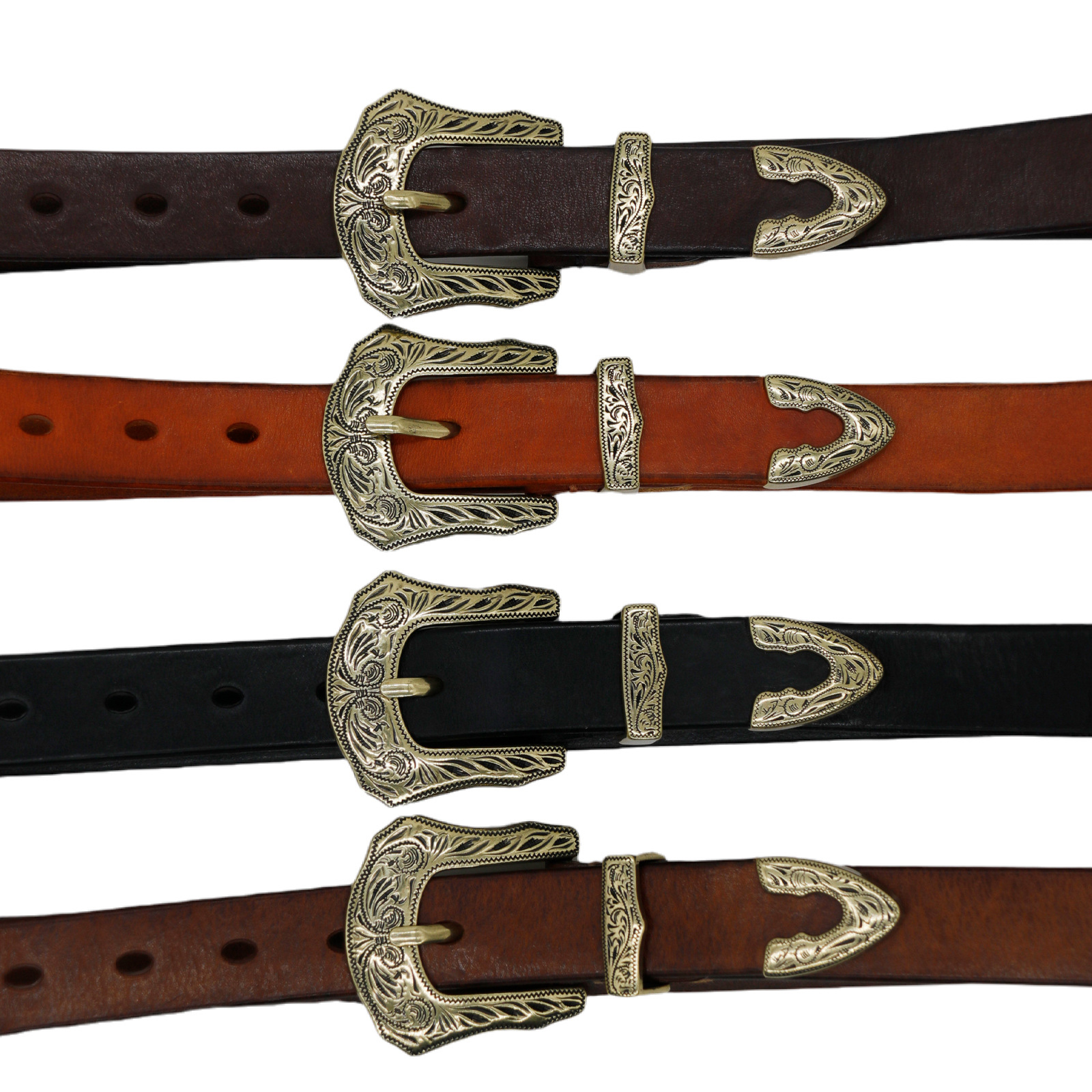 Top Grain Cowhide Leather Belt For Men And Women - Fashion Retro Vintage Versatile Luxury Slim & Wide Waist Belt