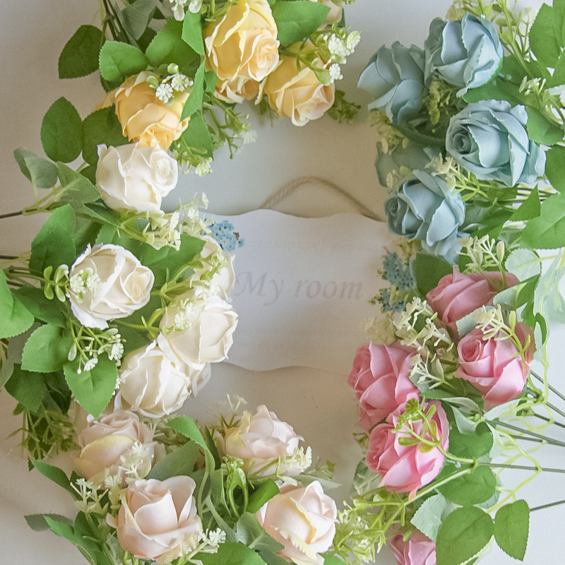 7-cabeza artificial multi-cabeza Rosa ramo boda decoración de la boda flor artificial fotografía diseño apoyos flor falsa