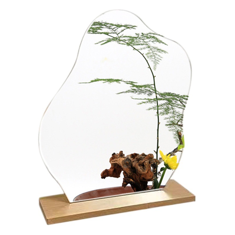 Estudio irregular espejo digital pintura al óleo hecha a mano DIY espejo acrílico en forma de nube espejo cosmético al por mayor