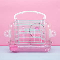 Sure enough, pet hamster golden bear Japanese-style transparent acrylic basic cage portable cage with pet supplies portable