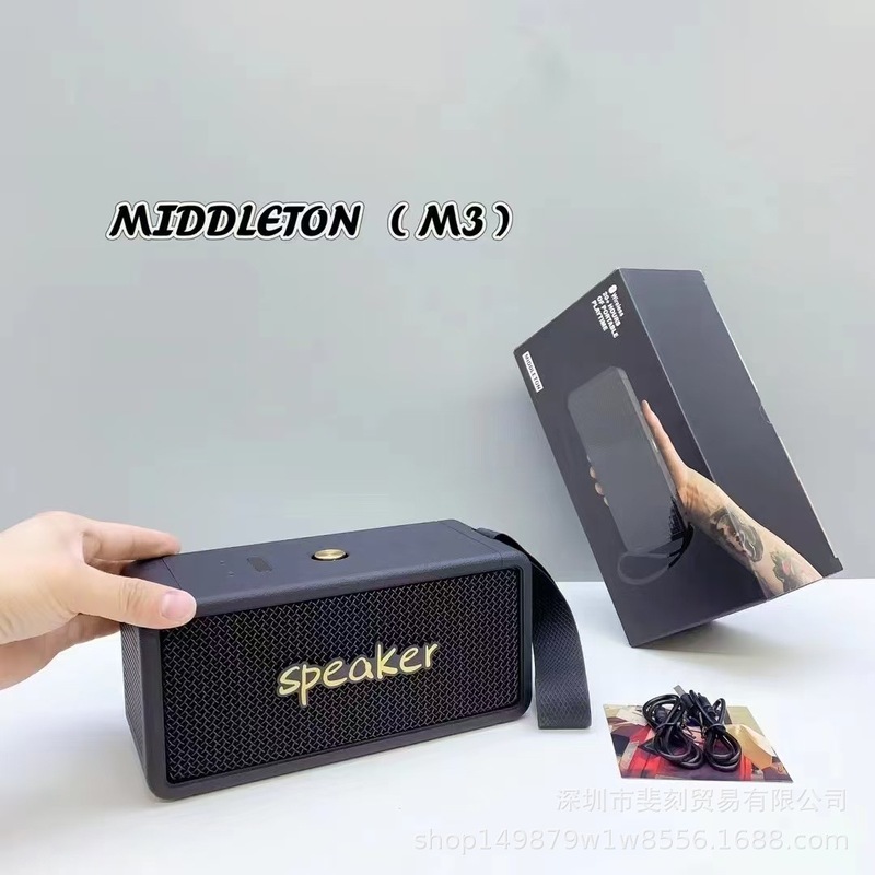 国境を越えたミドルトン無線スピーカー屋外ストラップM3レトロbluetoothオーディオ携帯型サブウーファを適用|undefined