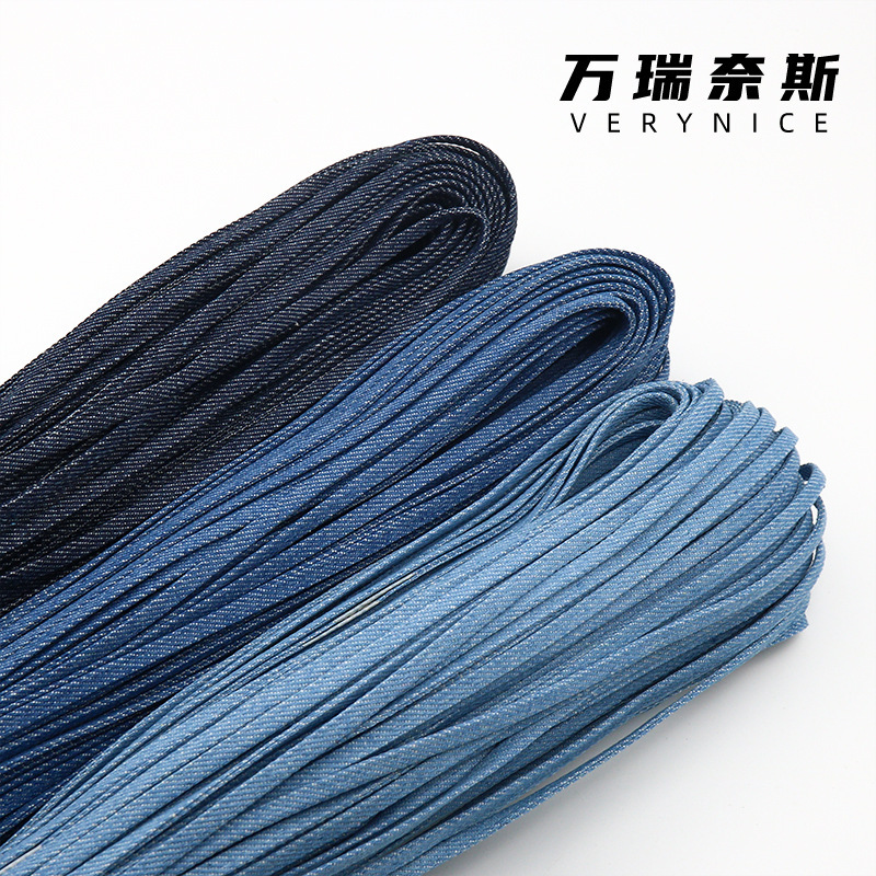 Wanruis 5mm Pure Color Ultra-Fine Denim Strip Clothing Accessories Handmade DIY Hair Accessories Hairpin Material Accessories Wanruis 5mm Pure Color Ultra-Fine Denim Strip Clothing Accessories Handmade DIY Hair Accessories Hairpin Material Accessories