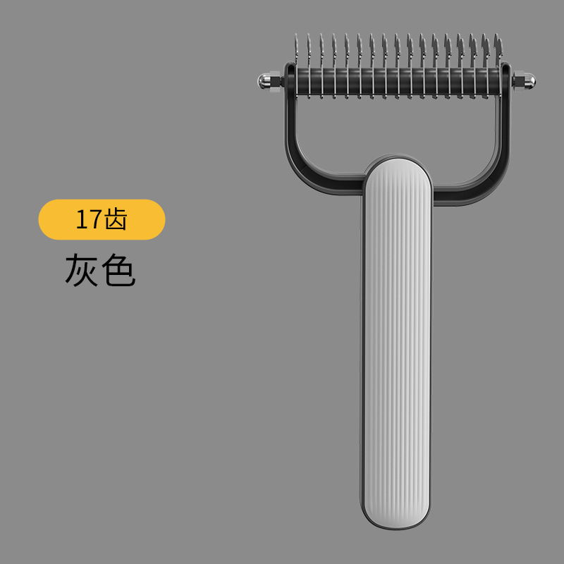 Peine para mascotas para gatos y perros, peine desenredante de acero inoxidable de doble cara para eliminar pelo y nudos, suministros para mascotas, el más vendido de Amazon.