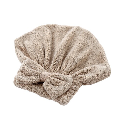 Hair drying cap for women, water-absorbent quick-drying hair wash towel, cute shower cap, dry hair towel, coral velvet, thick headscarf
