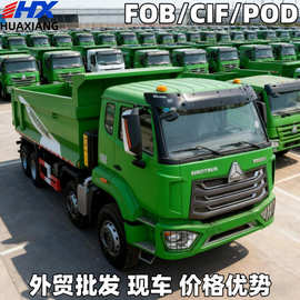 外贸供应非洲豪沃TX8x4自卸车HOWO8*4翻斗车后八轮渣土运输车重卡