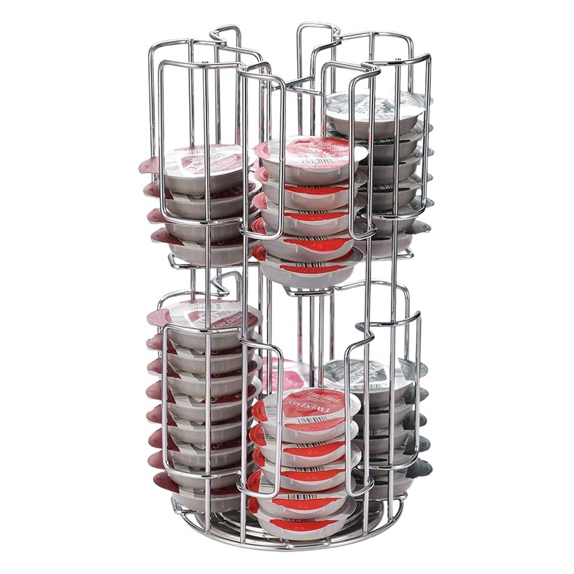 OASISWJ café cápsula rack 64 piezas doctor cápsula rack de almacenamiento giratorio Tassimo organizador de almacenamiento