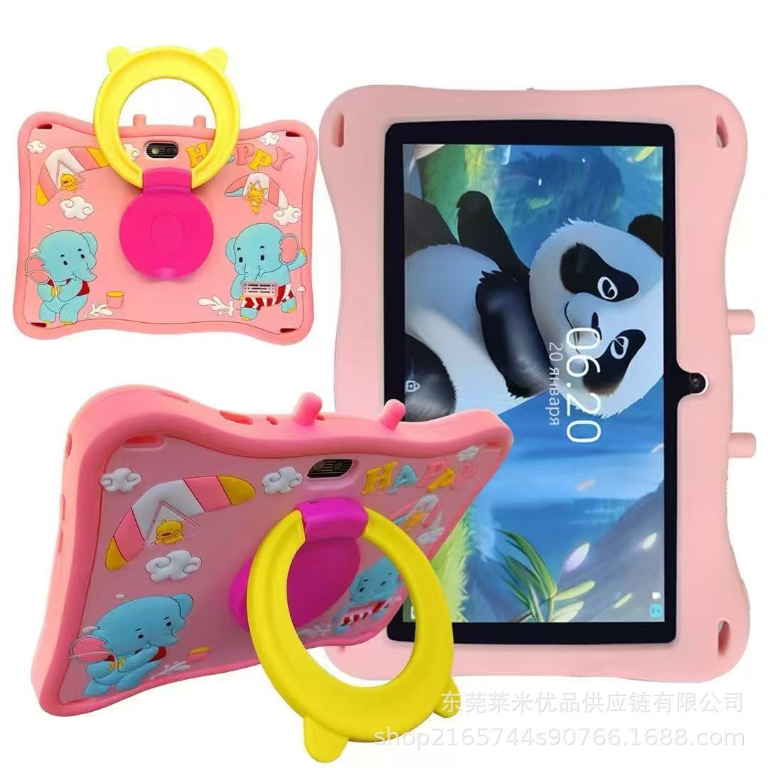 Tableta de dibujos animados para niños 7 pulgadas cubierta de silicona anticaída de alta definición protector de ojos multifuncional máquina de aprendizaje image 5