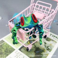 2025年流行的黑科技3d打印磁吸青蛙冰箱贴关节可动摆件夜光龙玩具