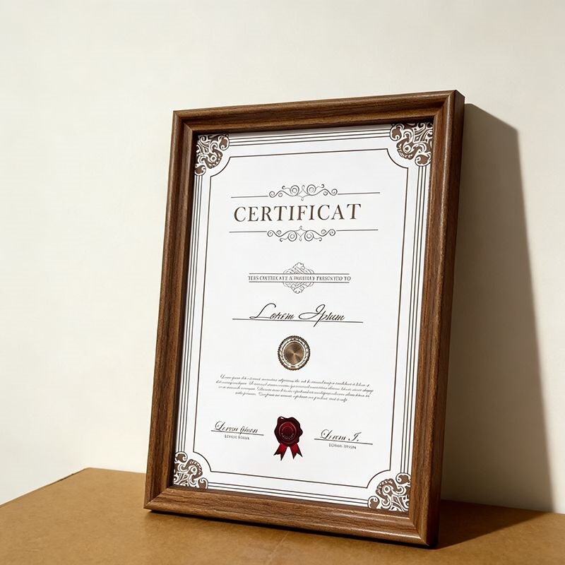 Certificate, award, A4 photo frame, display stand, patent authorization certificate, honor award, business license, framed document Certificate, award, A4 photo frame, display stand, patent authorization certificate, honor award, business license, framed document