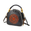 Leather retro one-shoulder bag, genuine leather, Chinese style, cowhide