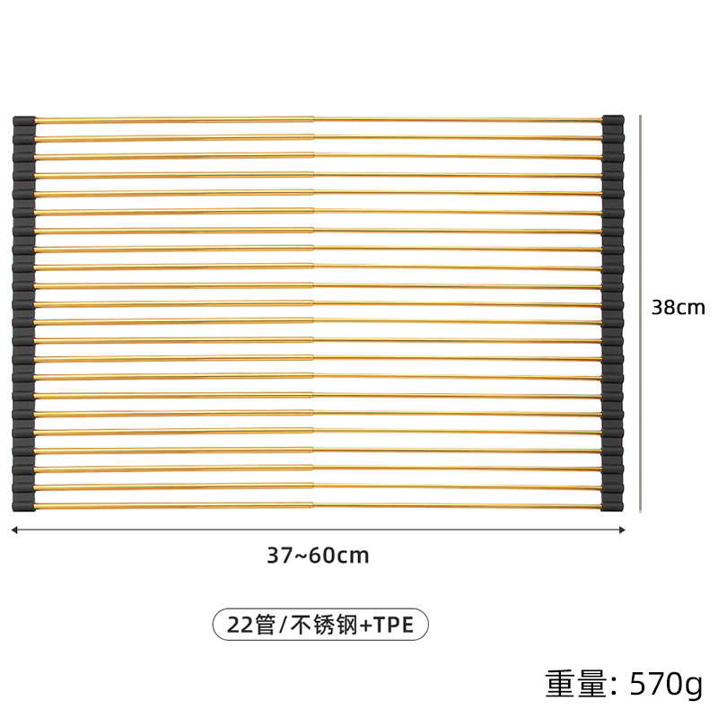 Rack de drenaje de acero inoxidable Rack de filtro de agua lavavajillas plegable Rack de platos Rack de drenaje retráctil práctico para lavar verduras