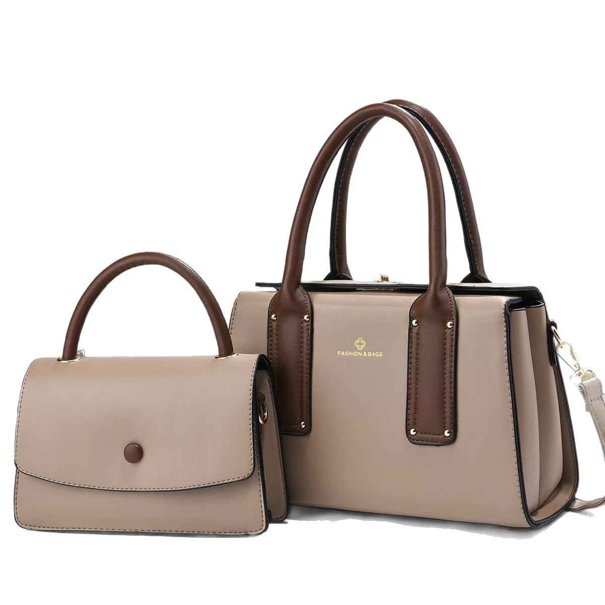 Dos piezas de paquete de bolsos de mano, bolsos de hombro de moda casuales, bolsos de transporte diario, bolsos transfronterizos