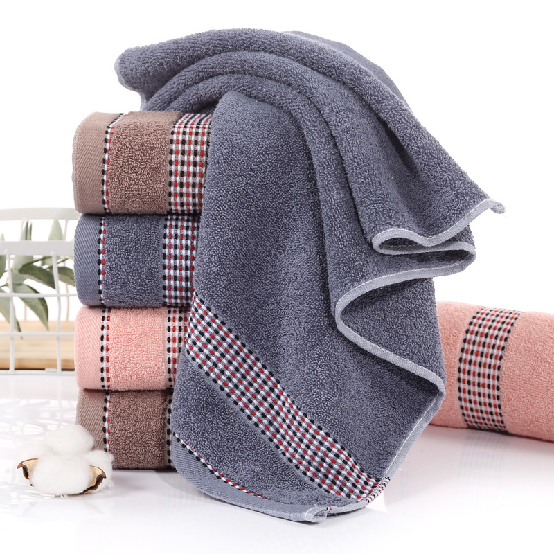 Soft Absorbent Face Towel Plain Colour Comfortable Daily Use_voghion.com