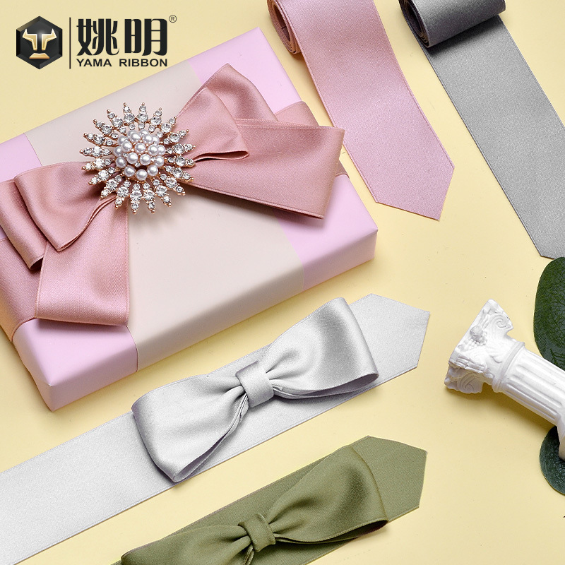 Cinta de algodón de poliéster de Corea del Sur 4 especificaciones 9 Popular color arco cinta de algodón accesorios para el cabello aromaterapia colgante regalo cinta 4cm rollo