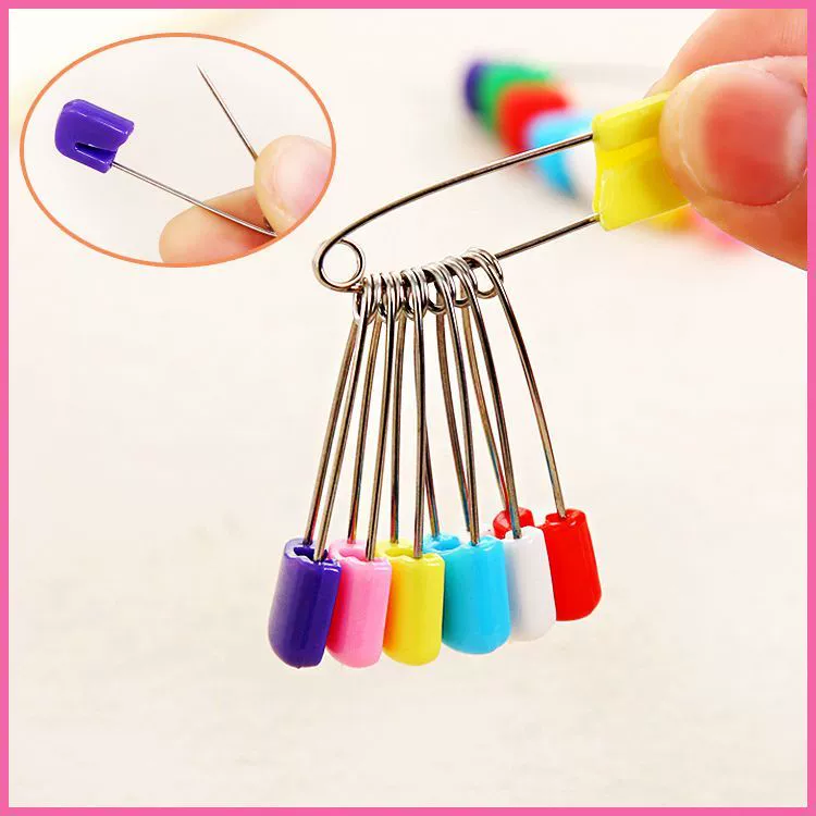 Булавка для малышей, красочная булавка для детского сада, маленькая булавка безопасности, большая фиксирующая пряжка для беременных женщин