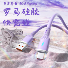 66w急速充電線ローマシリカゲル6aデータ線type-cはアンドロイド華為アップル携帯電話充電線に適している