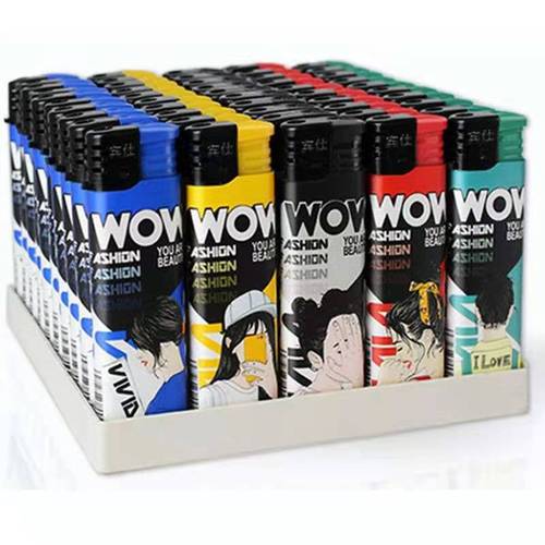 Benshimei Flame Lighter Plastic Thickened Explosion-Proof Rechargeable Stylish Personalized Disposable Electronic Lighter